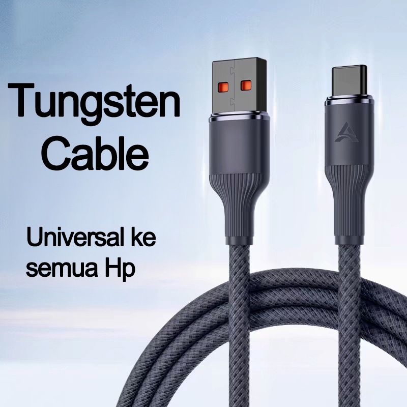 Kabel Charger Type C Android Cable Carger USB Type C Samsung Cable Hp Baru Anti Tekuk Nylon Braided