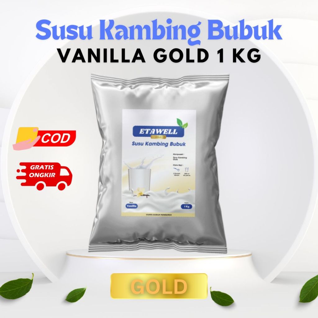 

Etawell Gold - Susu Kambing Bubuk Vanilla 1000 Gr