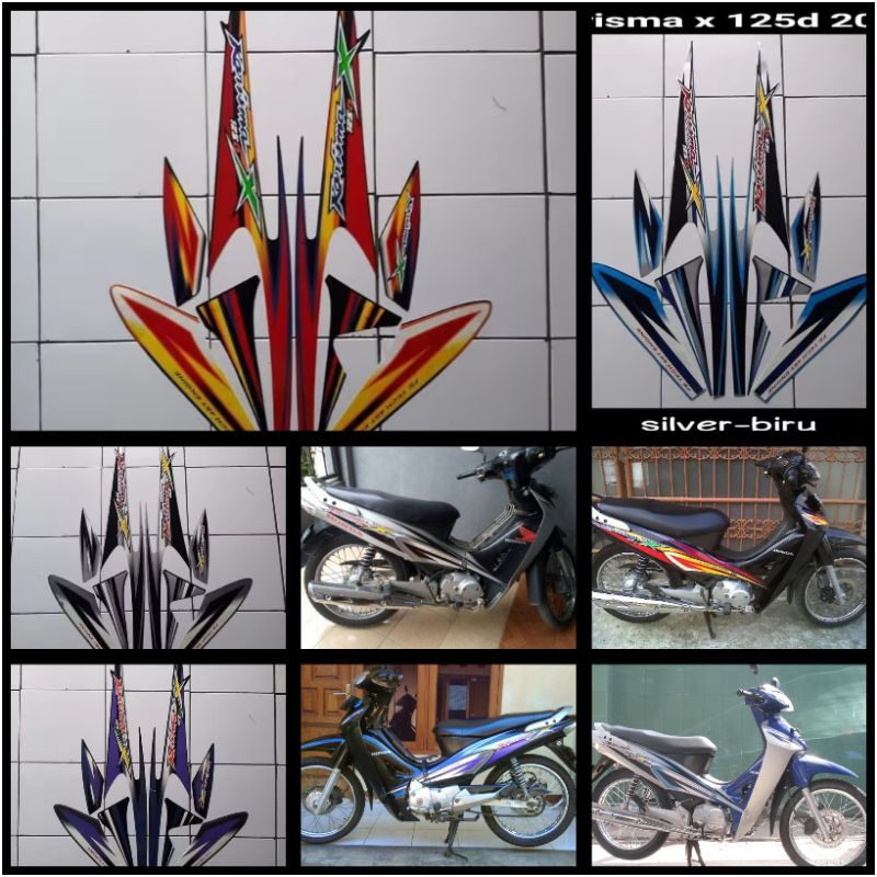 STICKER STRIPING LIS LES POLET BODY MOTOR HONDA KARISMA X 125D 2005