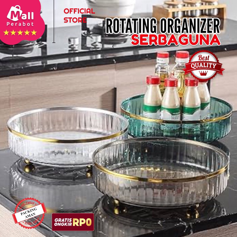 Mall Perabot NK | Rak Yuga Putar Kosmetik Aesthetic | Tempat Make Up Tray Skincare Bumbu Estetik Nam