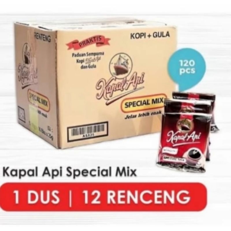 

kopi kapal api special mix sachet 1 Dus isi 12 renceng 120 pcs