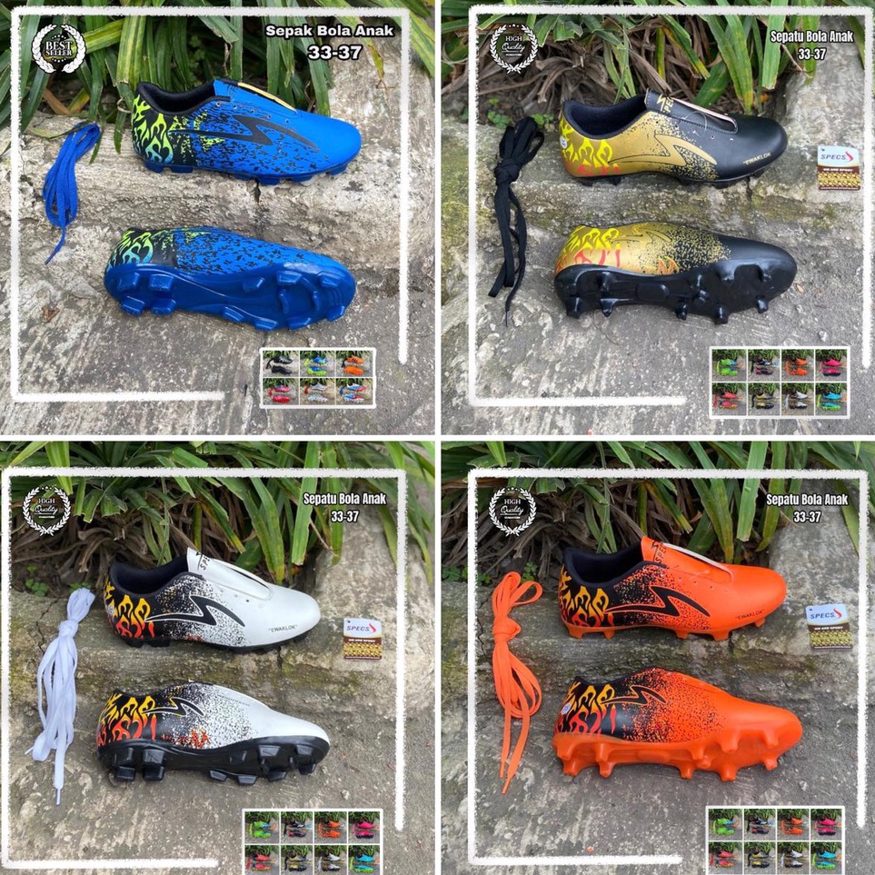 Buruan Pesan  Sepatu Bola Anak SD SMP SPECS EWAKLOK Ukuran 33 34 35 36 37