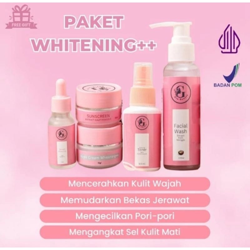 Ori 100 % Gta Beauty Skincare Dr. Qky Whitening+++ Pimple Laser Memutihkan Wajah Pemutih Kulit Bpom 