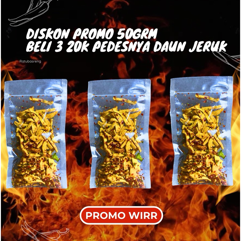 

RatunyaBasreng(beli3-hanya20rb)50grm-basrengpedasdaunjeruk