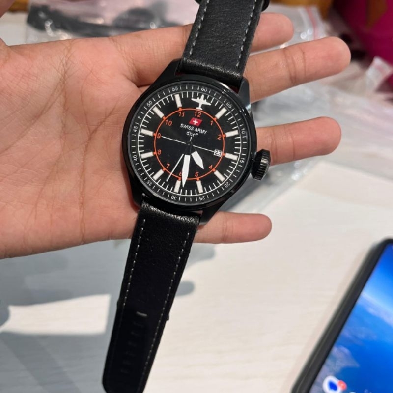 JAM TANGAN PRIA SWISS PILOT ORIGINAL