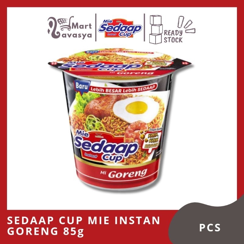 

SEDAAP CUP MIE INSTAN GORENG 85g - 1 PCS - KOTA BANDUNG - LAVASYA MART