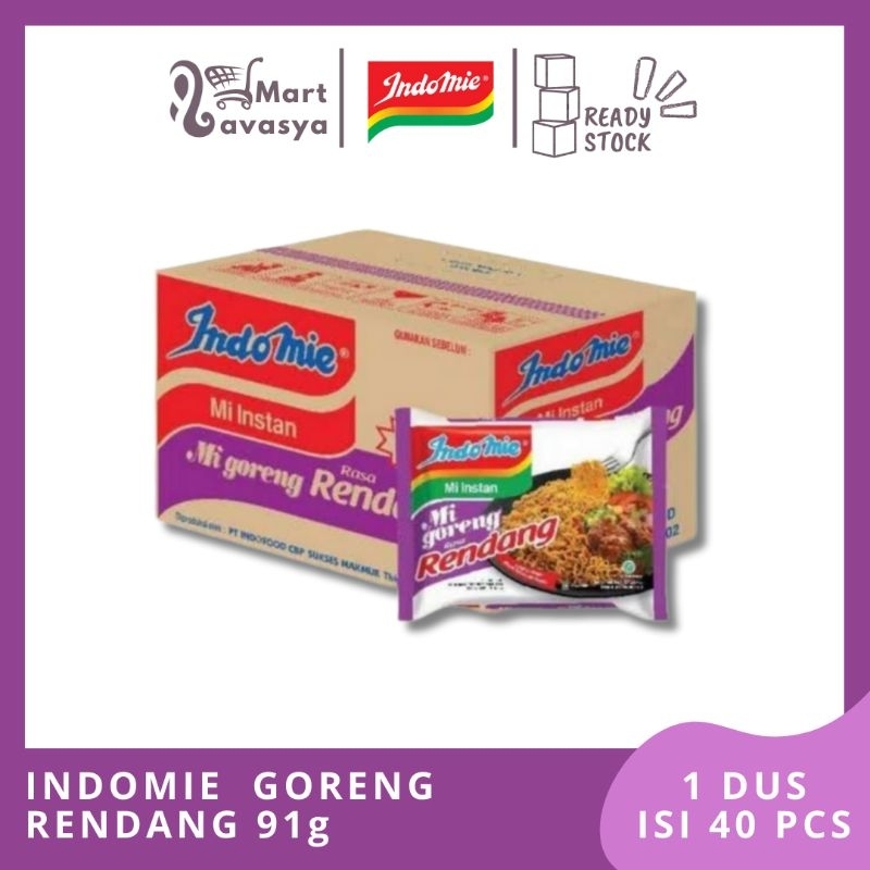 

INDOMIE GORENG RENDANG 91g - 1 DUS ISI 40 PCS - KOTA BANDUNG - LAVASYA MART
