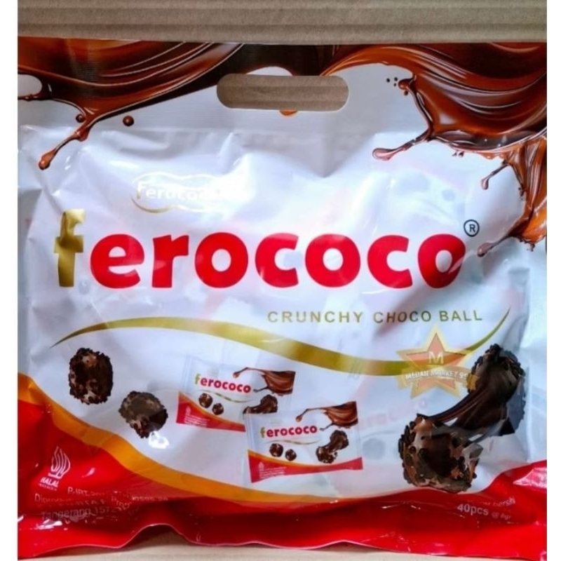 

FEROCOCO COKLAT 320 GR ISI 40 PCS || CRUNCHY CHOCO BALL || COKLAT SALUT {HALAL}