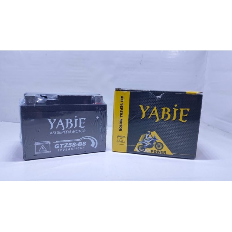 aki accu yabie razor towoto bolt  gtz5s aki full kering