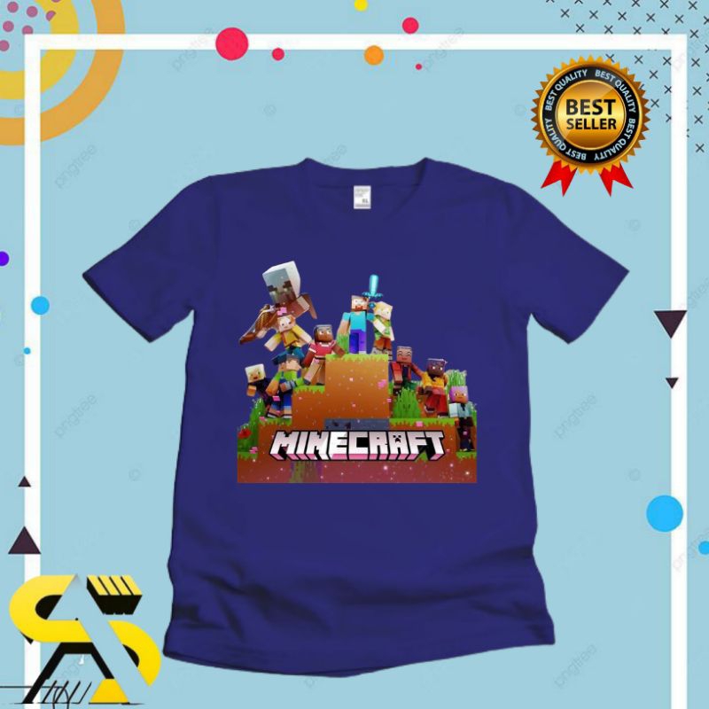 BAJU ANAK KAOS ANAK MINICRAFT