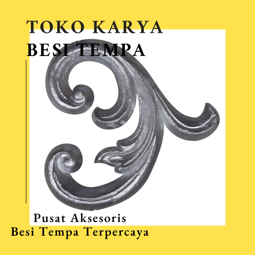 Ornamen Pagar Besi D-1207 / Ornamen Besi Tempa / Ornamen Pagar Besi dan Tralis / Aksesoris Besi Temp