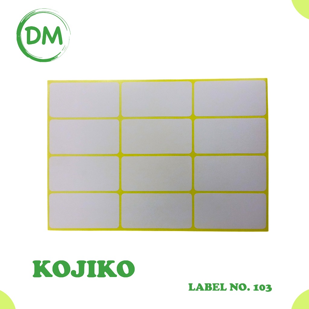

KOJICO Sticker label / label stiker 3