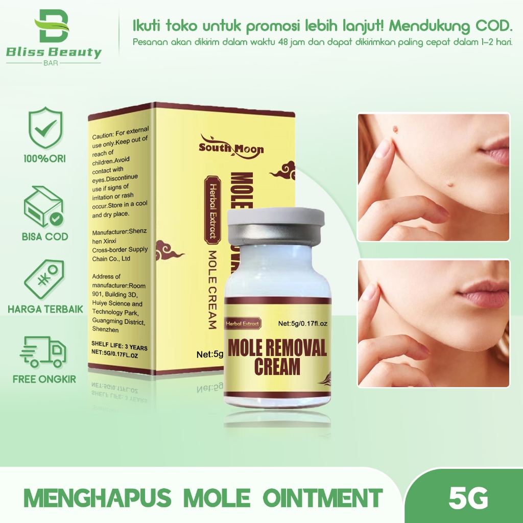 South Moon Penghilang Kutil Dan Tahi Lalat Penghilang Tahi Lalat Di Wajah Krim Penghilang Tahi Lalat