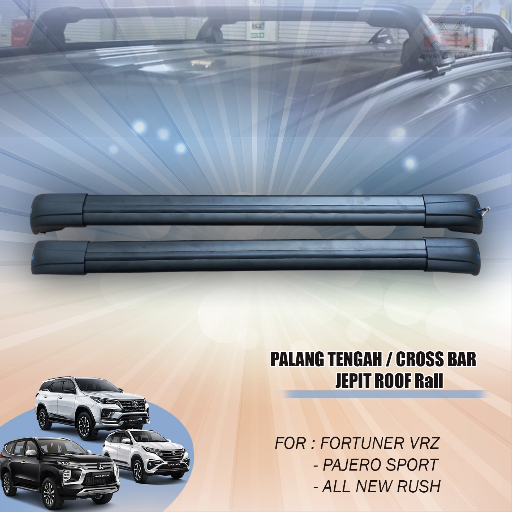 CROSS BAR PAJERO SPORT 2016 - 2023 / PALANG TENGAH PAJERO SPORT JEPIT ROOF RAIL