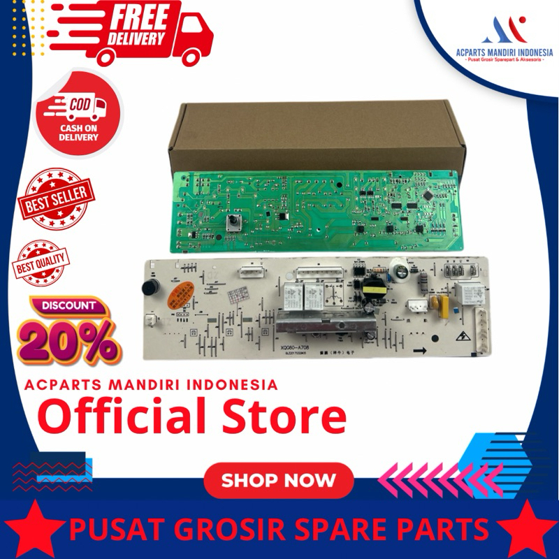 DENPOO DFL 8-10G Front loading, Modul pcb mesin cuci denpoo front loading