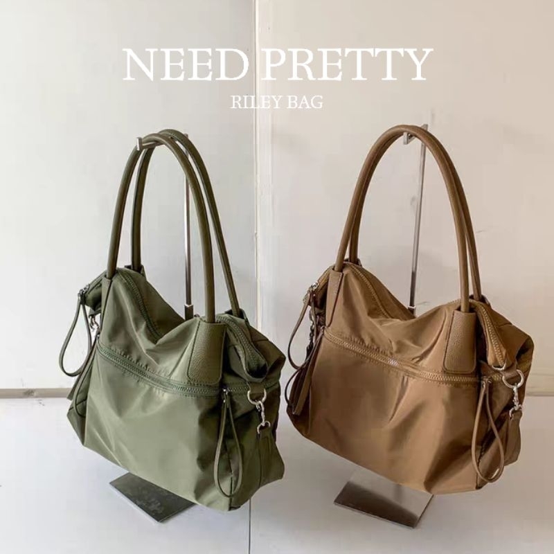 tas wanita nylon large capacity kapasitas besar crossbody shoulder bag