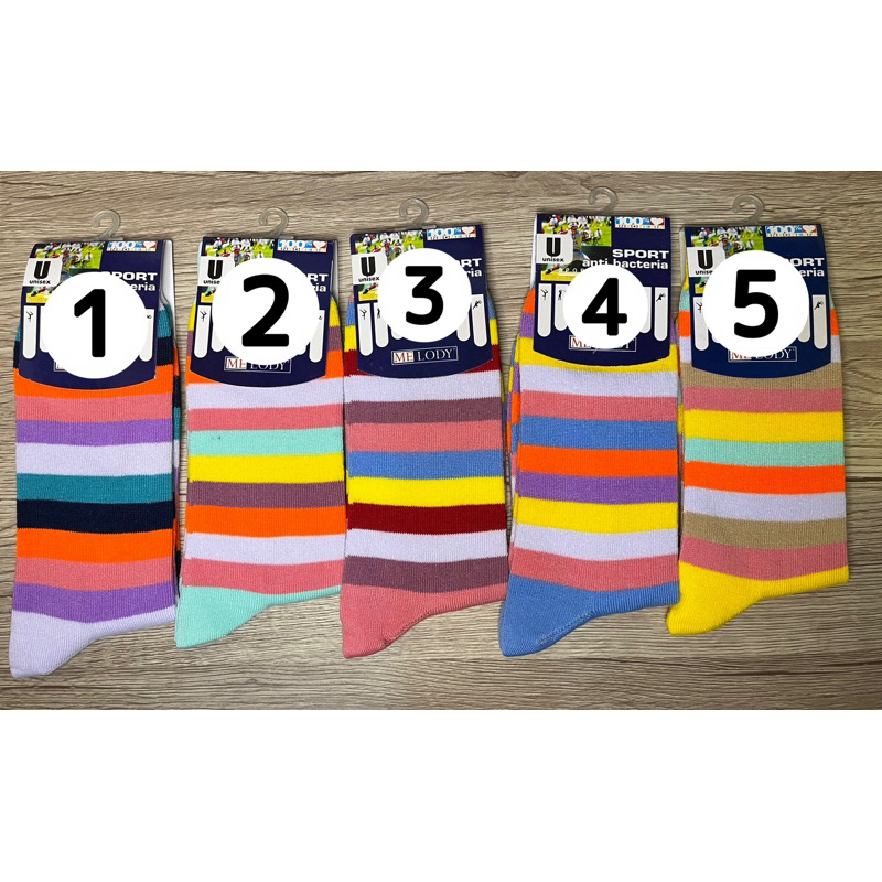 kaos kaki pelangi sebetis/kaos kaki pelangi pendek