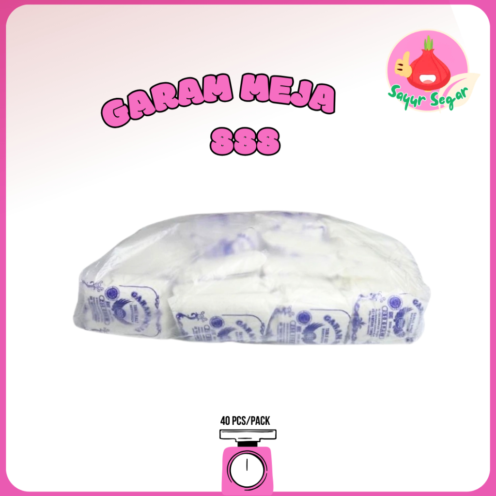 

Sayur Segar - Garam Meja/Masak/Salt 1 Pack Isi 40pcs