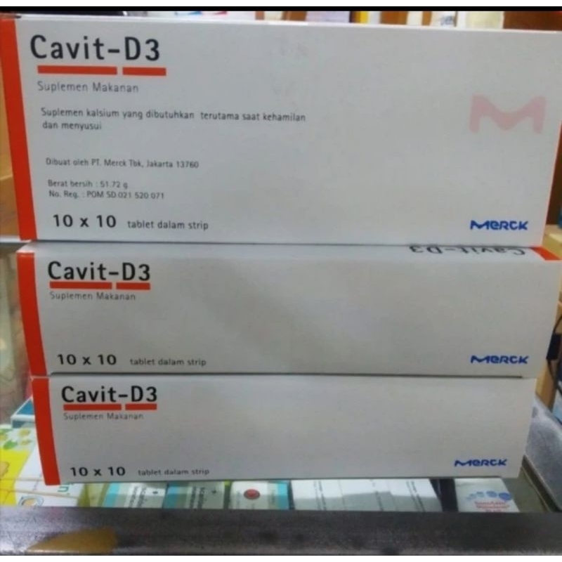Cavit D3 Box isi 100 / Suplemen Kesehatan Calcium