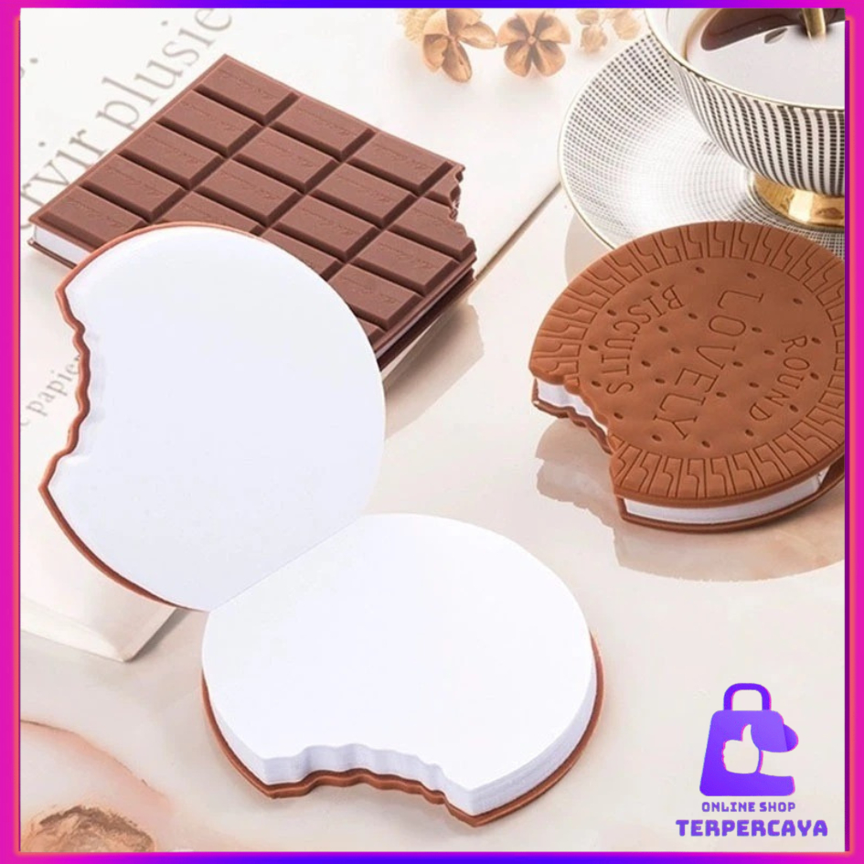 

OST Notebook Buku Mini Note 3D Motif Coklat Biscuit Lucu Isi 80 Lembar Buku catatan Notes Memo Bentuk Cookie Chocolate Aroma Wangi Buku Catatan Kecil Alat Tulis Sekolah Kantor