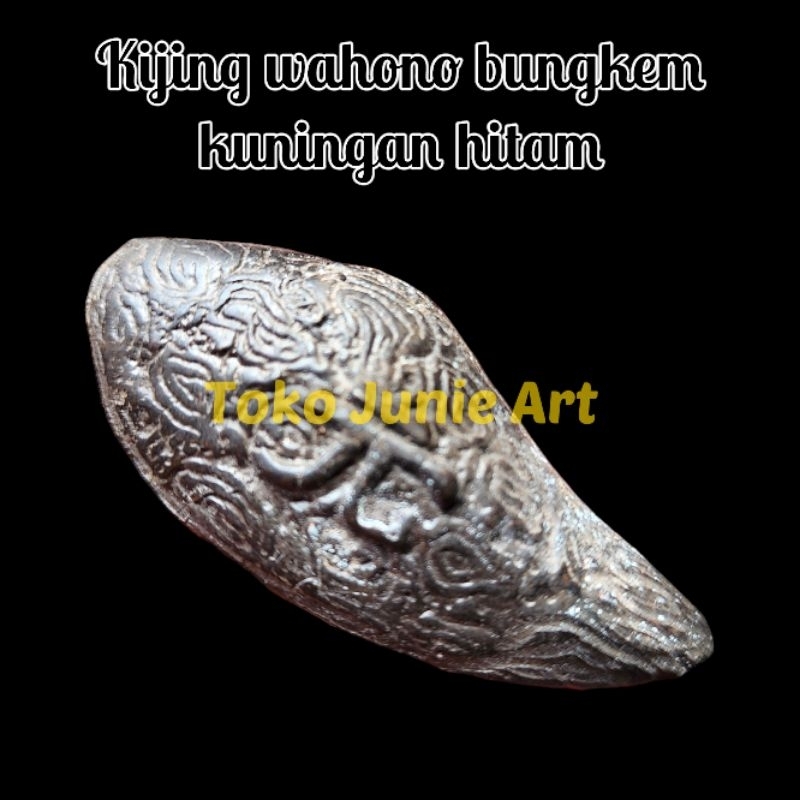 KIJING KENCONO BUNGKEM KERANG BUNGKEM KENCONO HITAM ANTIK BAHAN KUNINGAN ASLI