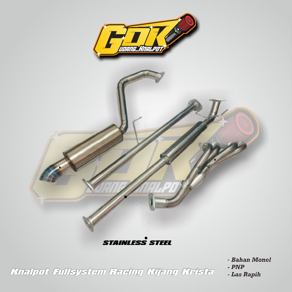 Knalpot Fullsystem Racing Kijang Krista