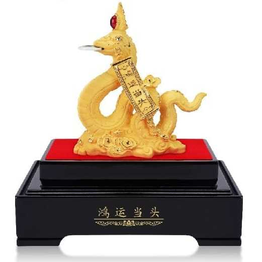 Patung Lapis Emas Asli 24k shio Ular