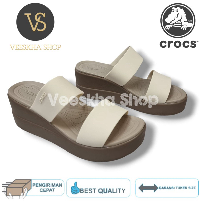CROCS BROKLYN WEDGES WANITA/CROCS BROKLYN WEDGES/CROCS WEDGES/SANDAL CROCS/CROCS WEDGES/CROCS WANITA