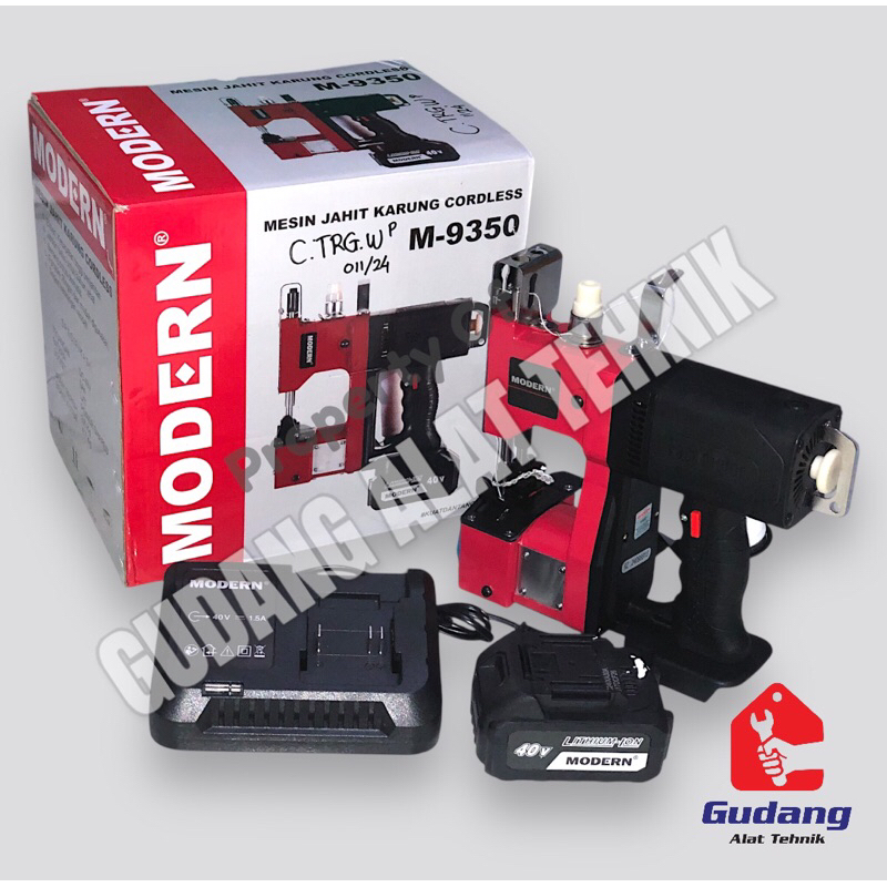 Mesin Jahit Karung Cordless Modern M-9350 Jahit Karung Baterai