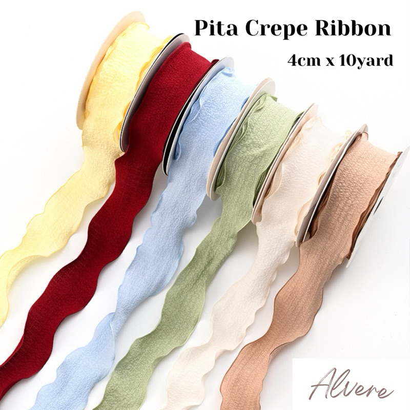 

Pita Crepe Ribbon Krep Premium Wedding Hampers Hiasan