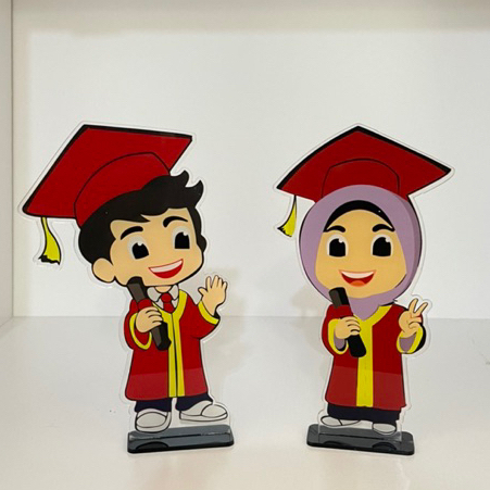 Piala Wisuda Anak Akrilik Plakat Wisuda Akrilik Piala Wisuda Akrilik Paud