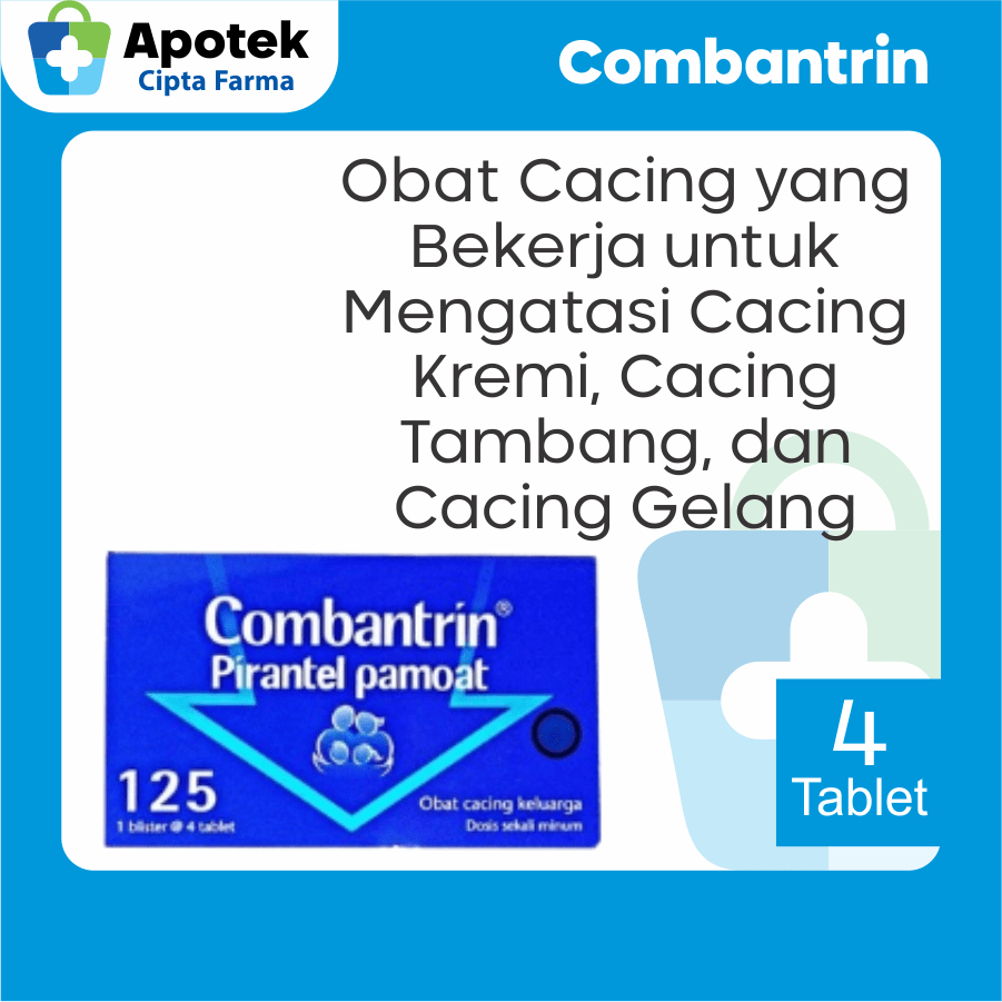 Combantrin Combatrin Tablet Pyrantel Pamoate Combantrin Anak Obat Cacing Combantrin Obat Cacing Anak