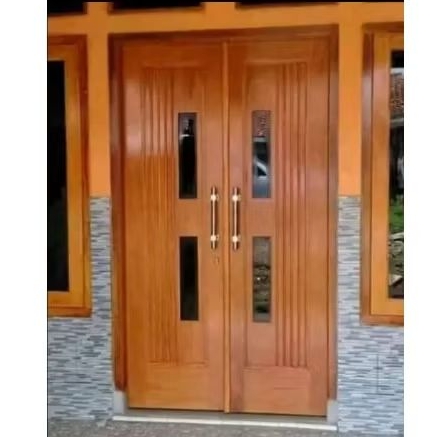 kusen plus pintu set utama ukuran 120*200 kusen jendela plus daun