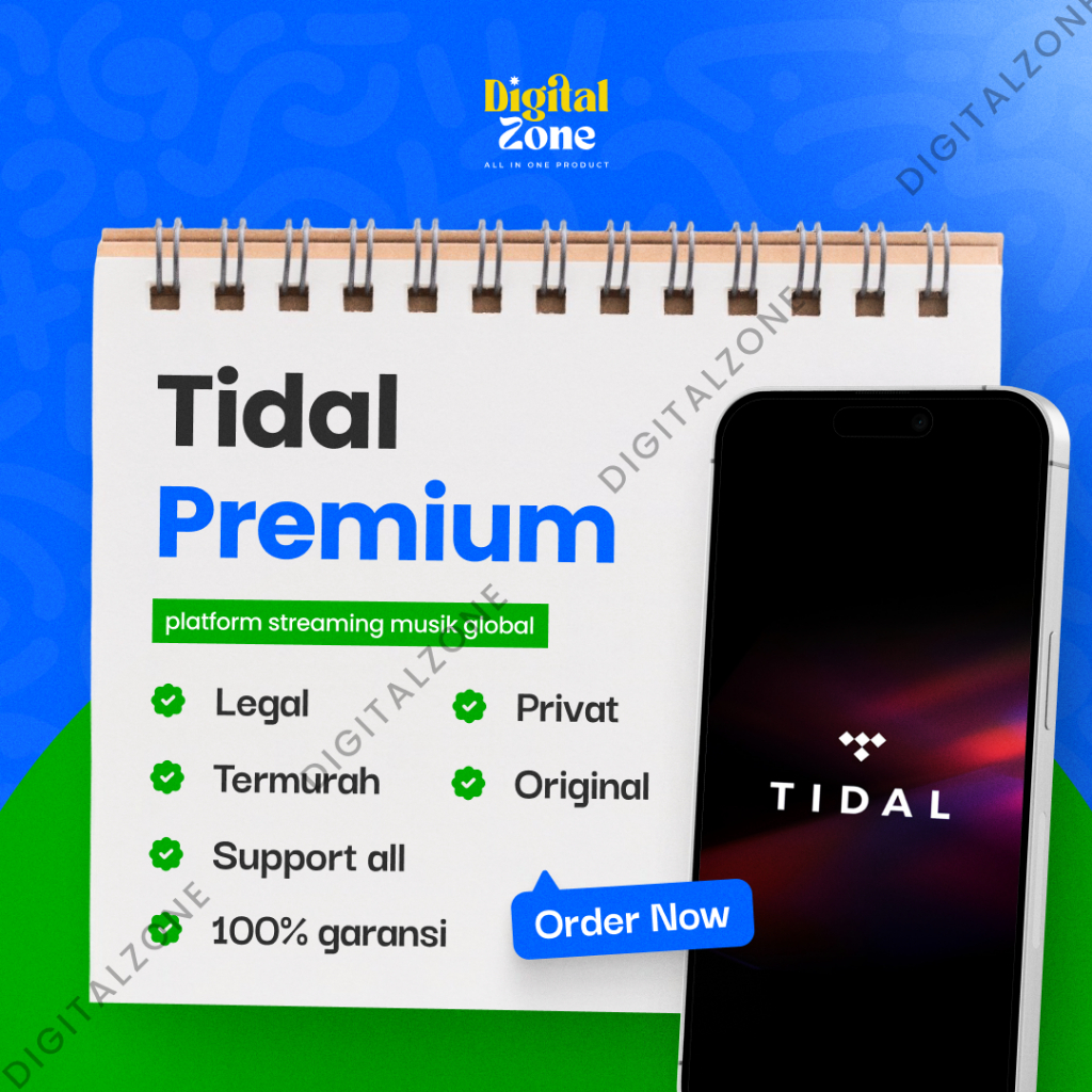 Tidal HiFi Plus Master 3 Bulan Premium Private Original