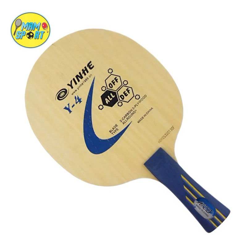 Kayu Bet Pingpong Tenis Meja YINHE Y4 CARBON Plus Cover Original