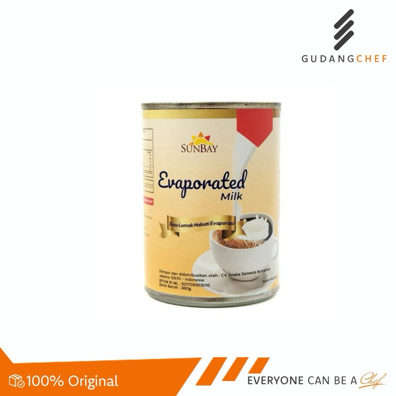 

Sunbay Evaporated Milk 380gr - Susu Evaporasi praktis untuk baking & Cooking