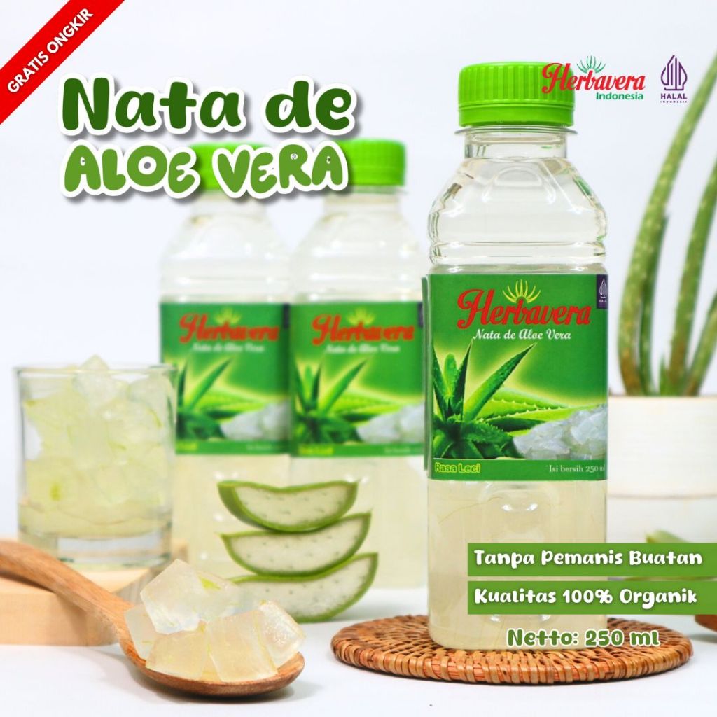 

Minuman Nata de Aloe Vera Lidah Buaya Herbavera