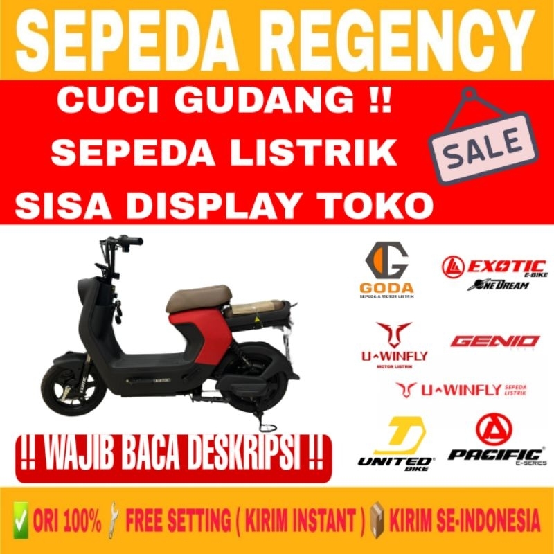 [SUPER SALE CUCI GUDANG] SEPEDA LISTRIK DISPLAY TOKO CUCI GUDANG