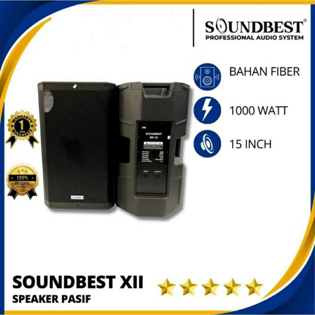 Speaker Pasif 15 Inch SOUNDBEST XII-15 XII 15 ORIGINAL 1000 Watt Sepasang