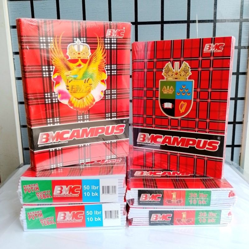 

Buku Tulis Campus Boxy BMC 36 & 50 Lembar ( Pak 10 Buku ) [ Original ]