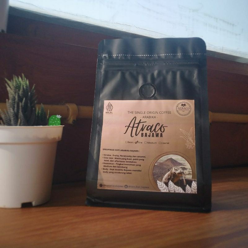 

KOPI BUBUK FLORES BAJAWA ATRACO 200GR / KOPI ATRACO BAJAWA / KOPI ASLI DAN MURNI DARI KEBUN KOPI BAJAWA