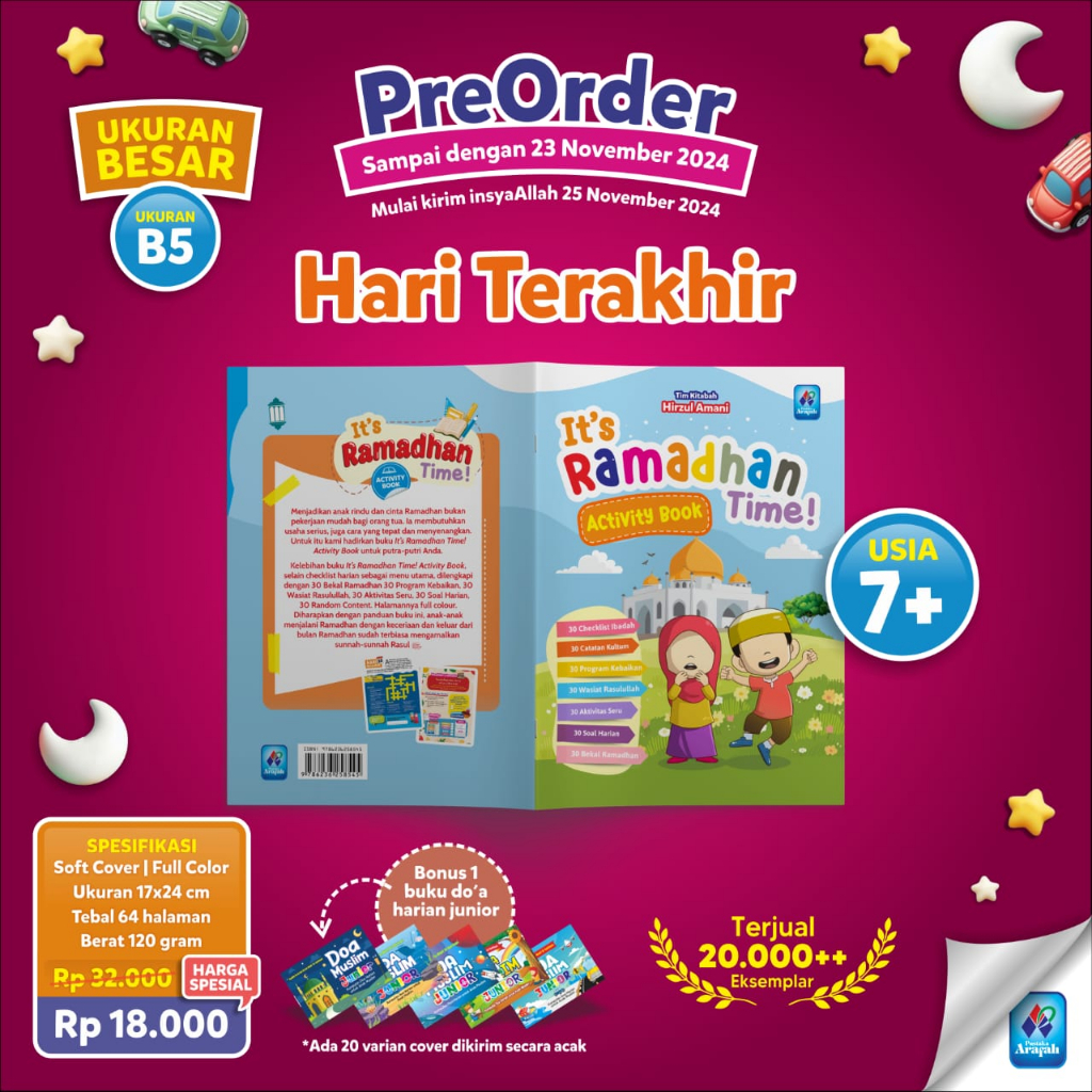 It’s Ramadhan Time Activit Book Aktivitas Kegiatan Ramadhan Untuk Anak Muslim Its Romadhon Ramadan Siyam Puasa Penerbit Pustaka Arafah