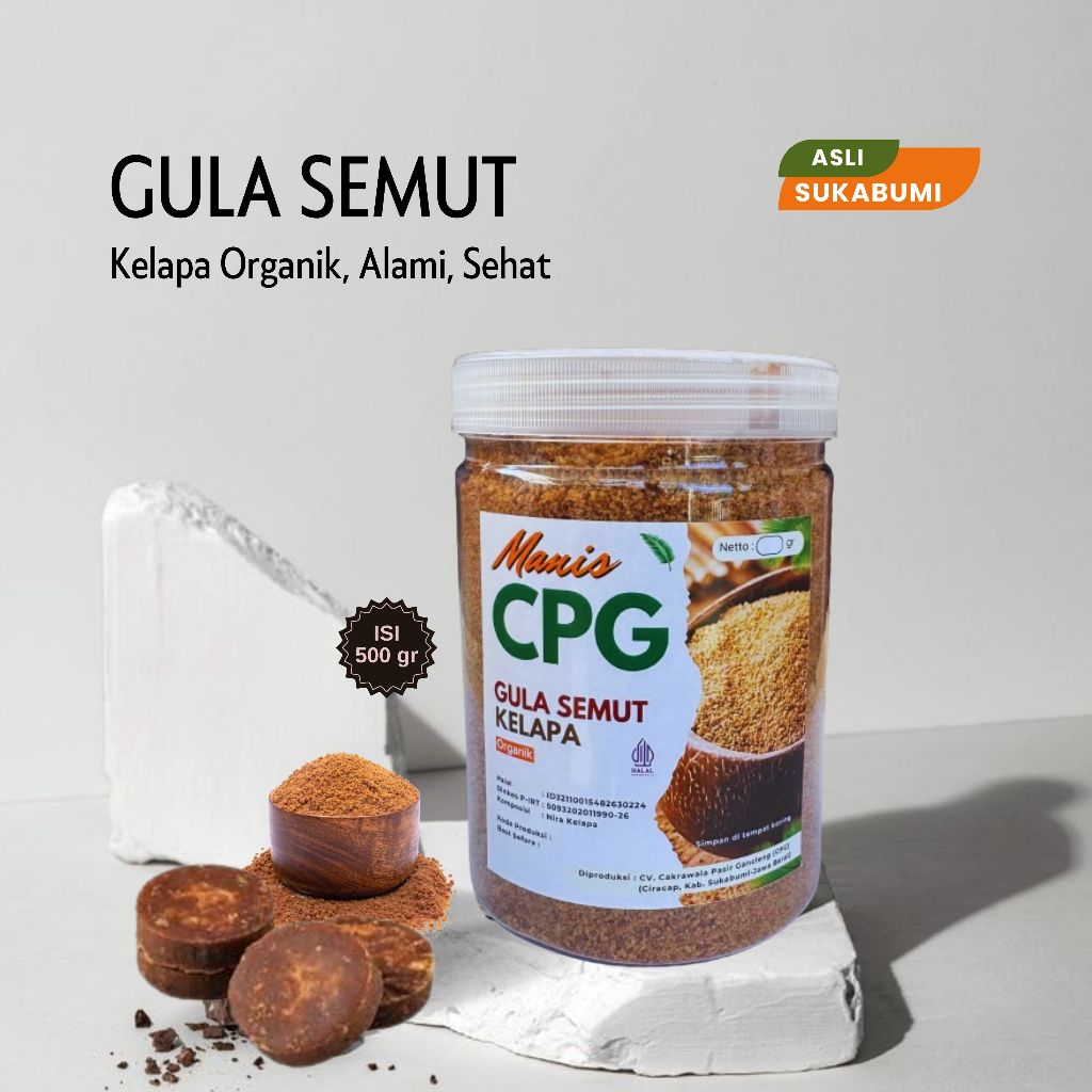 

CPG Gula Kelapa Bubuk Organik 500gr Asli Sukabumi