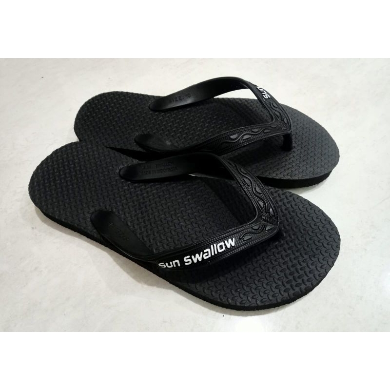 PREMIUM Sandal Jepit Sun Swallow Hitam