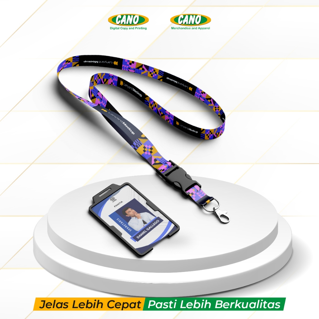 

CANO Tali Lanyard Custom + ID Card / Gantungan ID Card / Tali ID Card