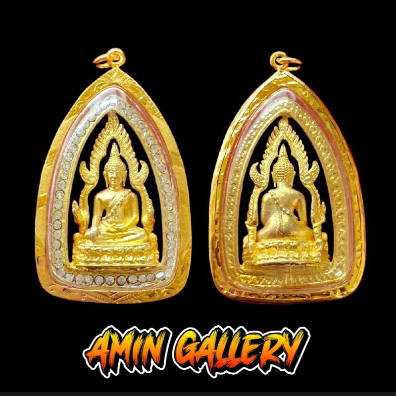 Kalung Liontin Amulet Premium Phra Buddha Chinnarat / Buddha Jinarat / Buddha Sakyamuni / Buddha Chi