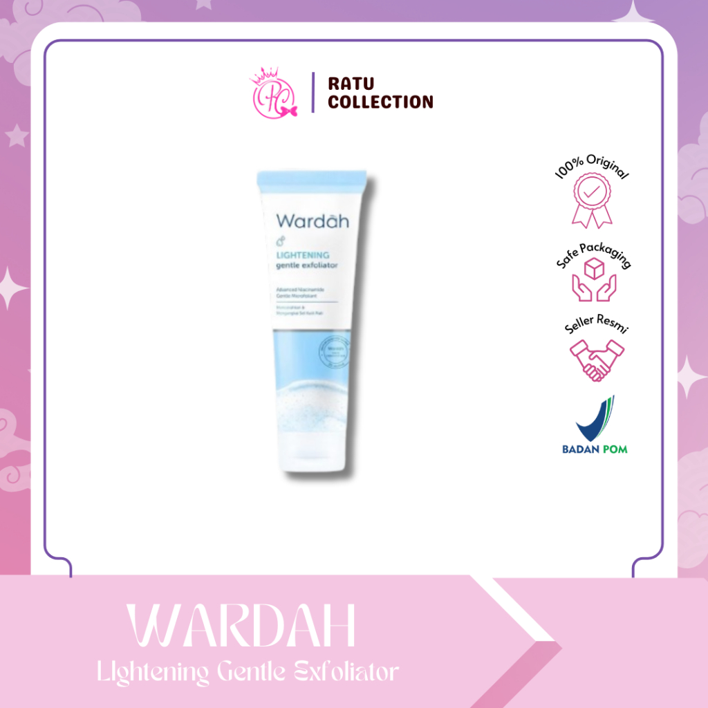 Wardah Lightening Gentle Exfoliator 50 ml -Sabun Cuci Muka