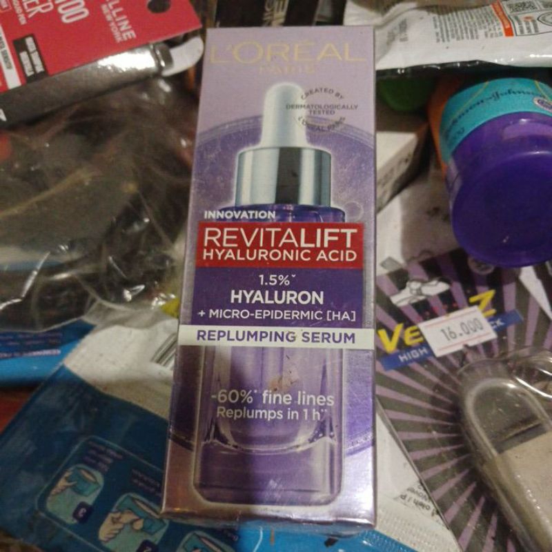 [7,5/15/30 ml] L'oreal Loreal Paris Serum Revitalift 1.5% Hyaluronic Acid Serum 7,5 ml / 15 ml / 30 