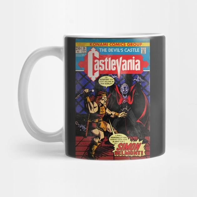 Mug Gelas | Hadiah | Hampers | Castlevania Vintage Comic Cover Castlevania Mug