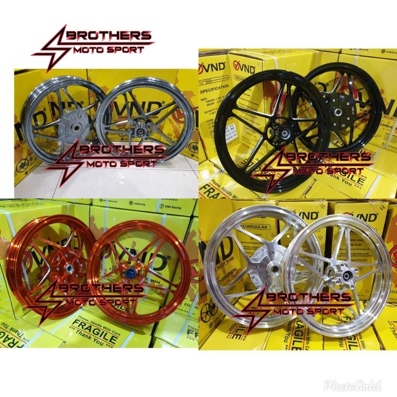 velg vnd vspeed v1 v2 R215x14 F185x14 vario125/150/vario keyless/xeon/miom3/soulgt/mioj/fino/xride/s